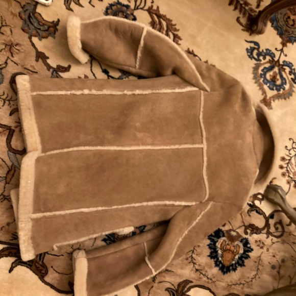 Tan Shearling  Jacket - Picture 2 of 5